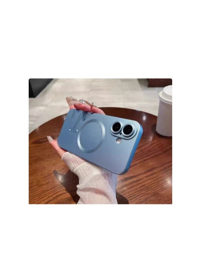 Generic - Phone Case for iPhone 14 pro Magnetic Case [Adaptation with Magsafe] Matte Luxury Soft Metallic Luster Design for iPhone 14 pro  with Camera Protector-mintgreen - Image 1