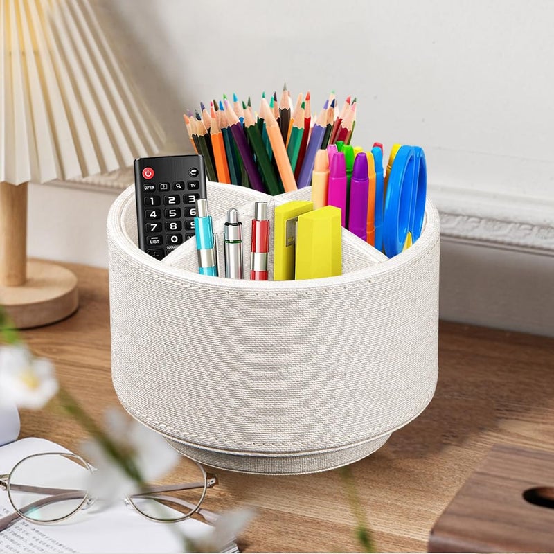 BIBELUN Tv Remote Control Holder For Table  360 Swivel Pen Holder For Desk Organizers And Accessories  Nightstand Organizer Caddy For Media Controllers/Office Supplies  Bedside Decorations For Living Room - Image 4