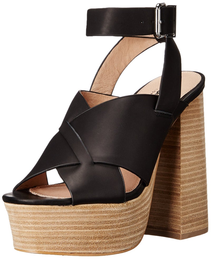 Shellys London Women's Loud Platform Sandal, Black, 39 EU/8.5 M US - Image 3