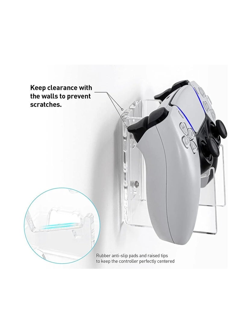 Cool Baby - COOLBABY 2 Pack Clear Controller Holder Desktop and Wall Mount for Xbox ONE, PS4, PS5, Switch Universal Stand for Gaming Accessories - Image 1