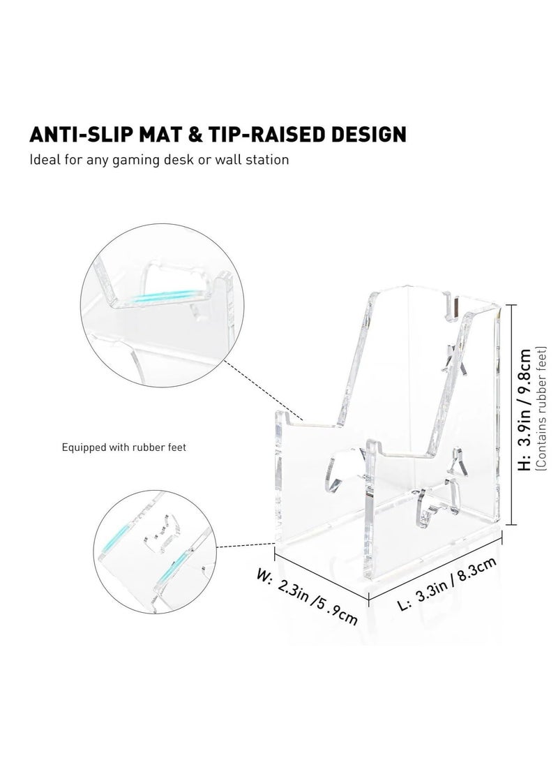 Cool Baby - COOLBABY 2 Pack Clear Controller Holder Desktop and Wall Mount for Xbox ONE, PS4, PS5, Switch Universal Stand for Gaming Accessories - Image 1
