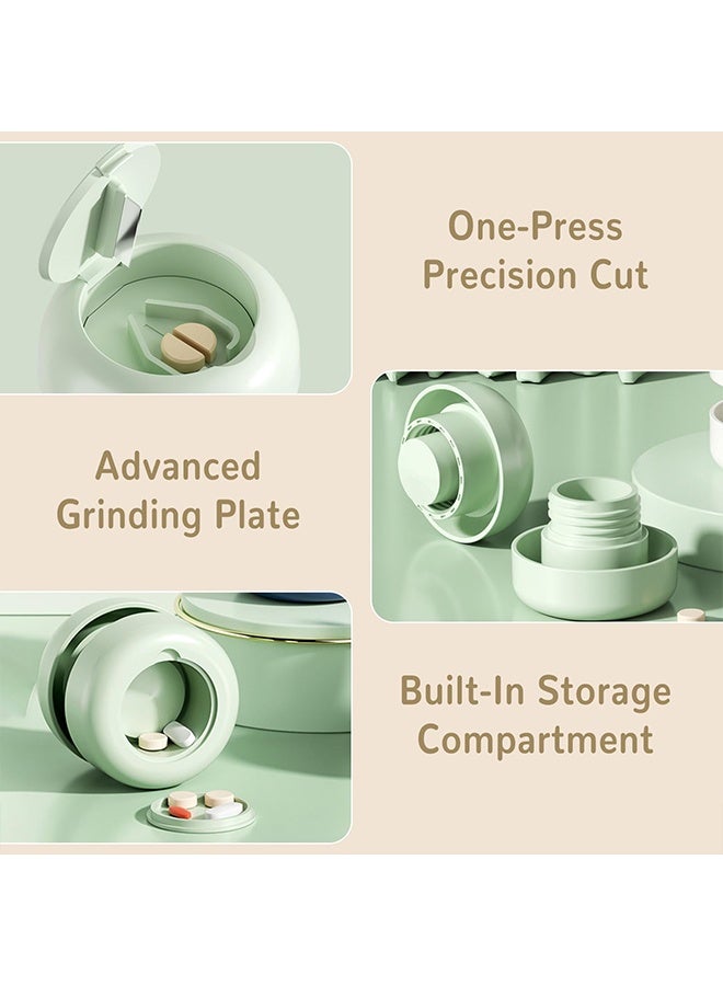 1 Pack 3 in 1 Pill Crusher, Splitter & Grinder, for Small Pills, Grinds to Fine Powder - Image 3