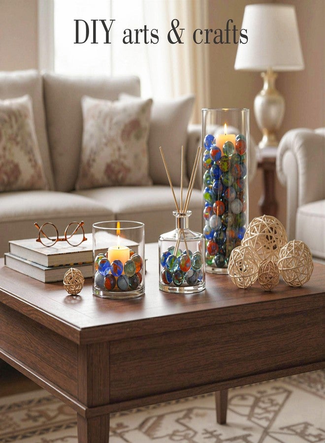 3 otters 125PCS Glass Marbles, Assorted Size with Gift Box for Vase Fillers Fish Tank Rocks Aquarium Tank Decor Table Scatter Decoration - Image 5