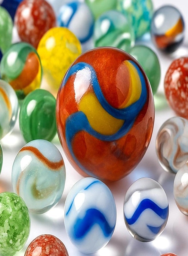 3 otters 125PCS Glass Marbles, Assorted Size with Gift Box for Vase Fillers Fish Tank Rocks Aquarium Tank Decor Table Scatter Decoration - Image 3