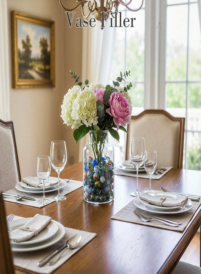 3 otters 125PCS Glass Marbles, Assorted Size with Gift Box for Vase Fillers Fish Tank Rocks Aquarium Tank Decor Table Scatter Decoration - Image 4