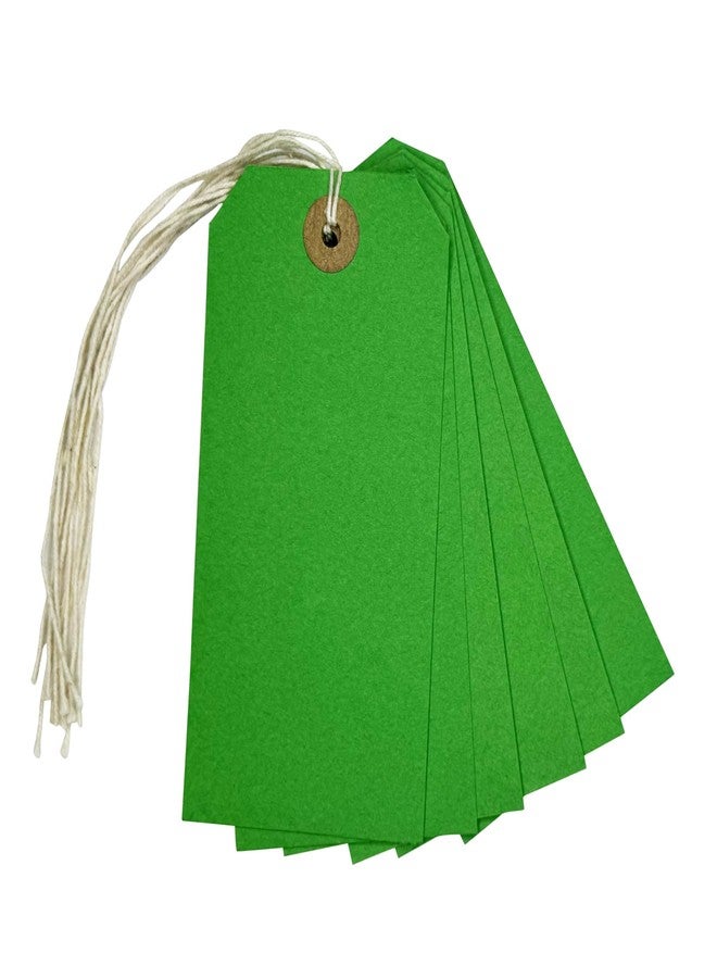 Janrax Box of 1000 Green Strung Tags 120mm x 60mm - Image 1
