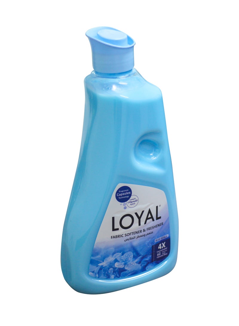 loyal Fabric Softener & Freshener Concentrated, Blue Petals, 750ml - Image 2