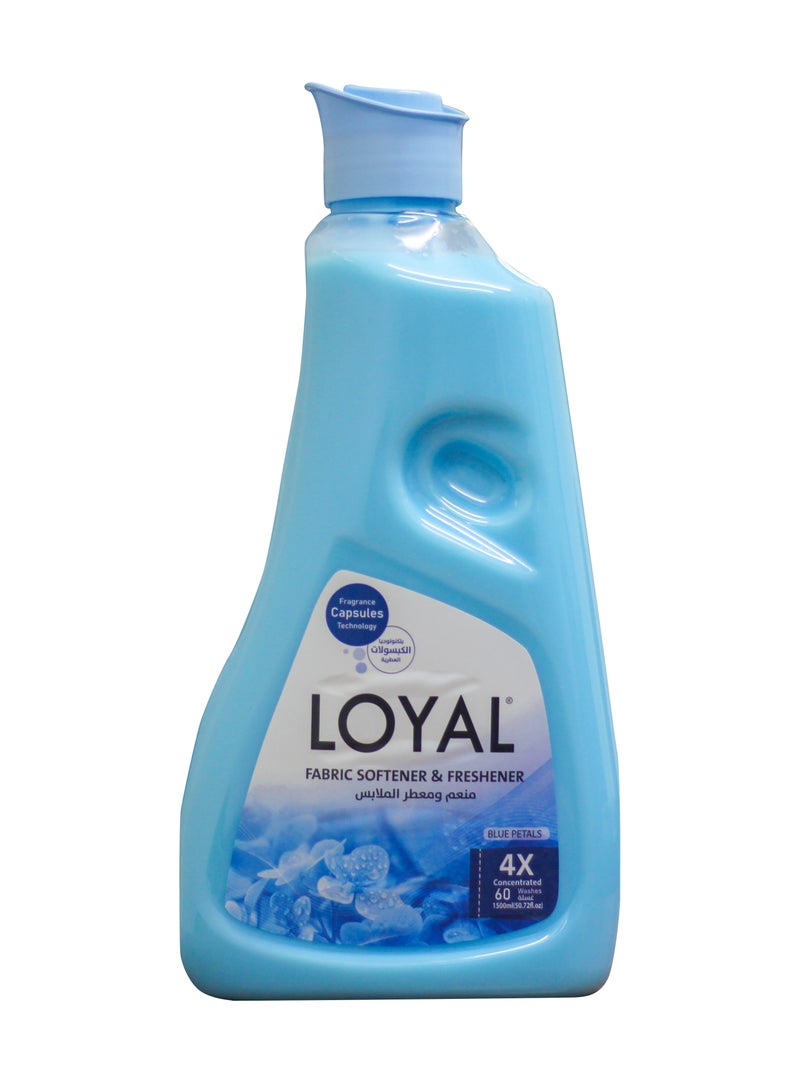 loyal Fabric Softener & Freshener Concentrated, Blue Petals, 750ml - Image 1
