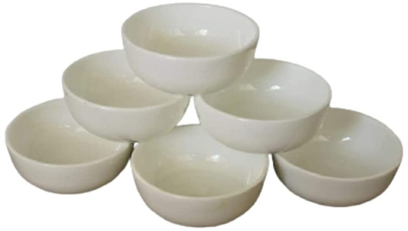 Bamby Bone China Dip Sauce Bowl 50ml Set of 6, for Serving Pickle Sauce,Chatni, Desert - Image 1