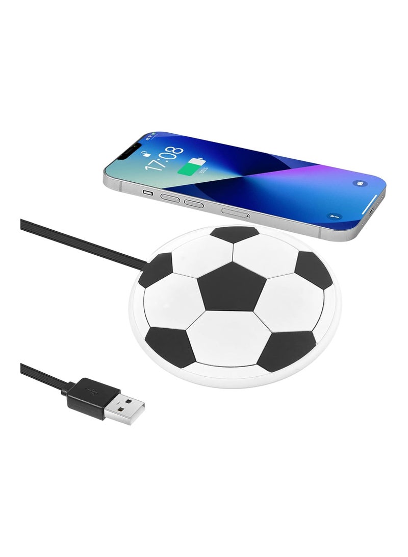SYOSI Wireless Charger, Football World Cup Wireless Phone Charger Pad, 15W Fast Wireless Phone Charger for iPhone 14/13/12/11/X, Samsung Galaxy S22/S21/S20, AirPods, Wireless Charging Mat - Image 1