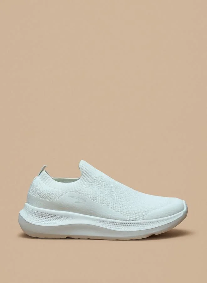 Dash Textured Slip-On Sports Shoes With Cushioning