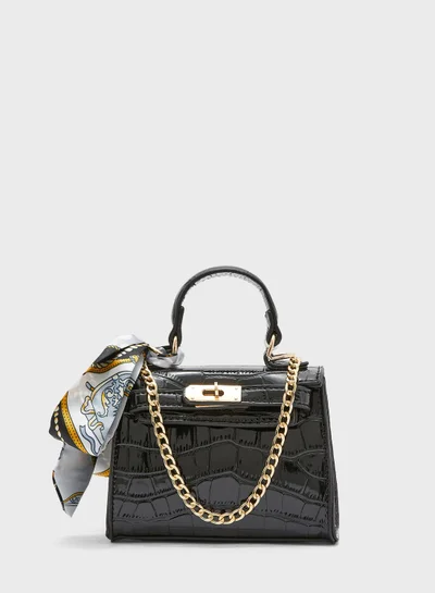 ELLA Mini Handbag with Scarf Detail