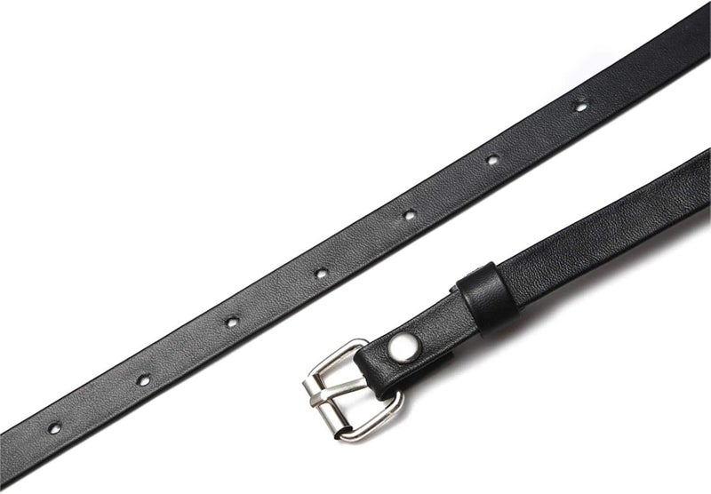 REETAN Rave Waist Chain Belt Punk Black Leather Body Accessories for Women - Image 3