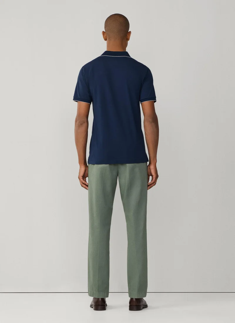 Hackett  Classic Fit Short Sleeve Tipped Jersey Polo for Men | Best Price UAE