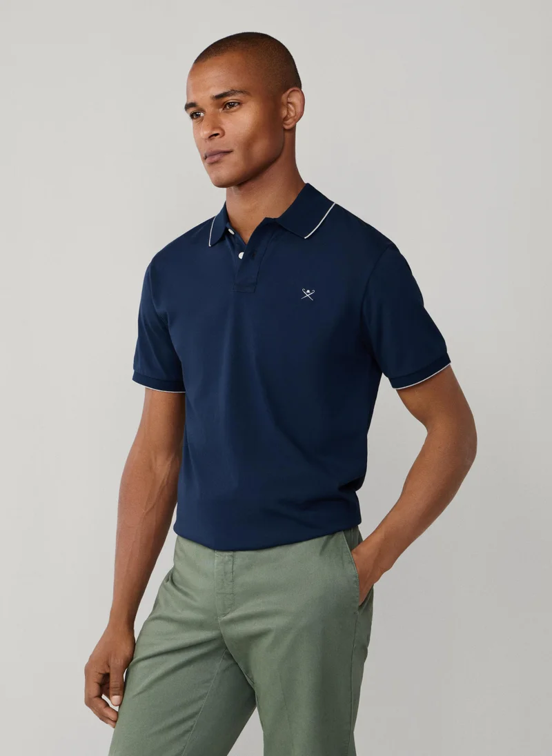 Hackett  Classic Fit Short Sleeve Tipped Jersey Polo for Men | Best Price UAE
