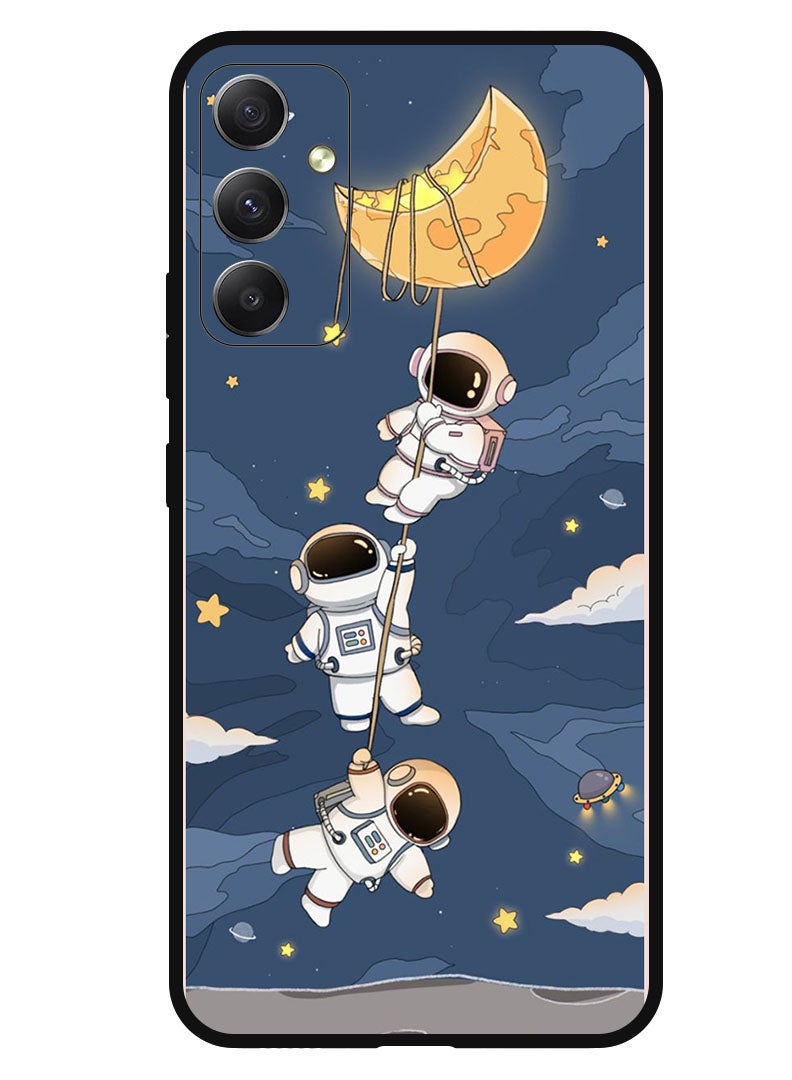 Theodor Protective Case Anti Scratch Shock Proof Bumper Cover For Samsung Galaxy A24 4G Astronauts hanging - Image 1