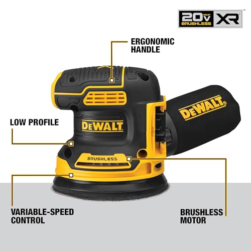 DEWALT 20V MAX Orbital Sander Tool Only DCW210B - Image 3
