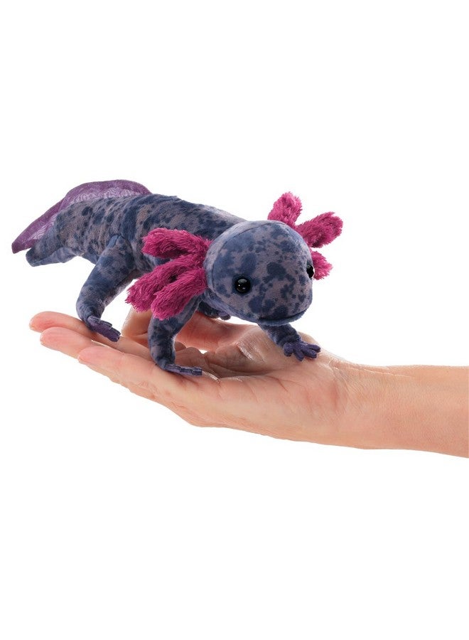 Folkmanis Black Axolotl Finger Puppet - Image 1