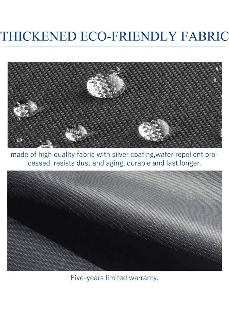 ChicAbode غطاء الغسالة لغسالة الحمل الأمامي والمجفف ، غطاء نسيج أكسفورد مقاوم للماء من 4 جوانب مع سحاب ، يناسب آلات التحميل الأمامية 7.5-12KG (أسود ، 27 × 33 × 39 بوصة) - Image 4