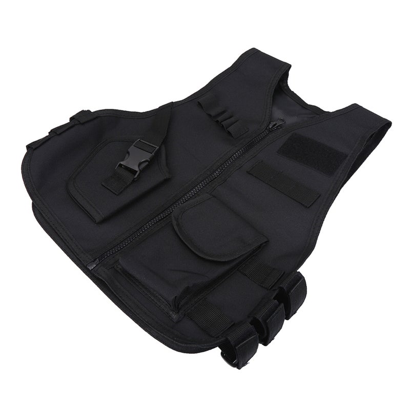 Breathable Children Kids Vest Protective Waistcoat for Outdoor Hunting Combat Games Black S - Image 4