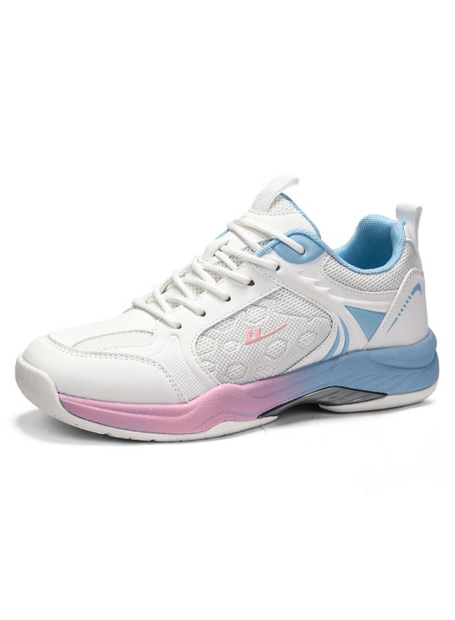 Warrior Official Casual Sports Shoes Comfortable Lightweight Soft Sole Couple Shoes Wxym247 Beige Light Blue Rose Red (women) Size 37