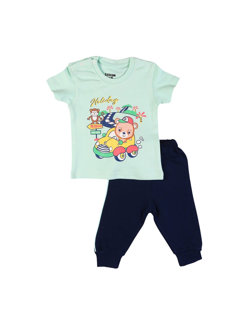 Zercon Summer Pajama Set for Newborn Babies  6280 - Image 1