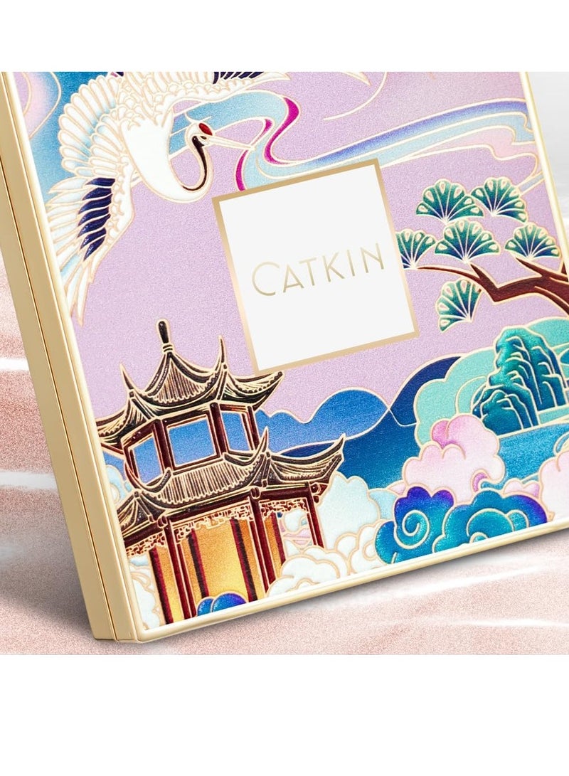 CATKIN Blusher for Cheeks Make Up Coral Pink Peach powder blush Shimmering Blush Creates a Lightweight Natural Finish 10g - Image 5