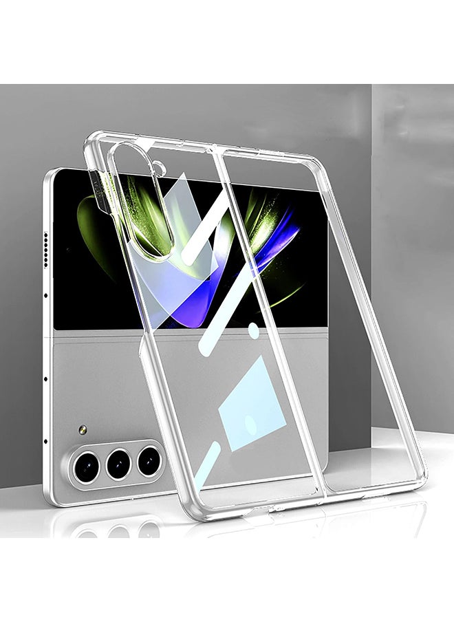 O Ozone Cover For Samsung Galaxy Z Fold 5 5G Case Slim Thin Lightweight Hard PC Crystal Cover Soft Bumper Shockproof Protection Phone Case - Clear  - Image 1