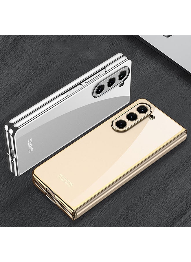O Ozone Cover For Samsung Galaxy Z Fold 5 5G Case Slim Thin Lightweight Hard PC Crystal Cover Soft Bumper Shockproof Protection Phone Case - Clear  - Image 3