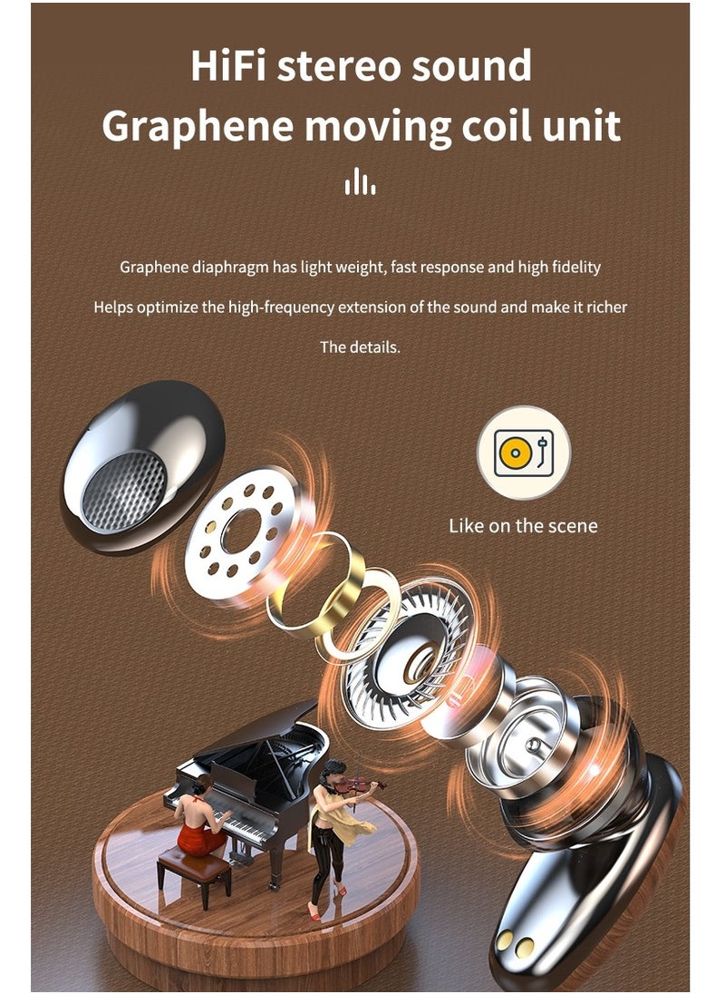 SAB - M35 TWS BT 8D Wireless Touch Control Earphones With 2000mAh Magnetic Charging Case - Image 1
