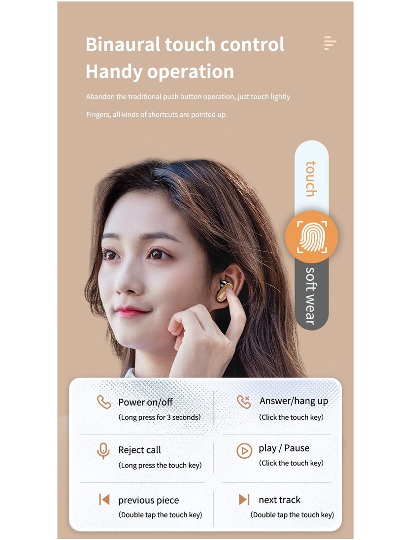 SAB - M35 TWS BT 8D Wireless Touch Control Earphones With 2000mAh Magnetic Charging Case - Image 1
