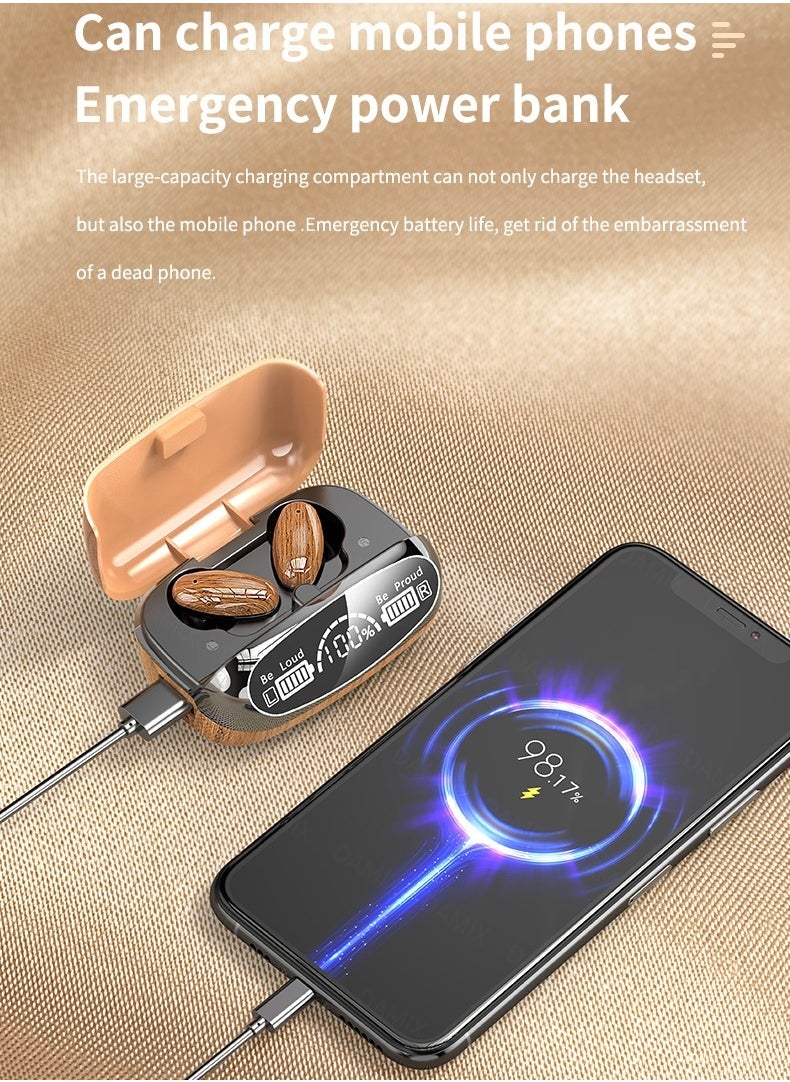 SAB - M35 TWS BT 8D Wireless Touch Control Earphones With 2000mAh Magnetic Charging Case - Image 1