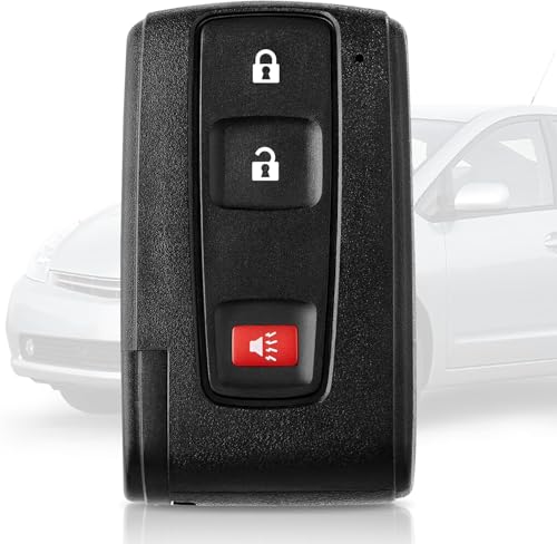 HelloAuto Key Fob for Toyota Prius 2004 2005 2006 2007 2008 2009 Replacement Keyless Entry Remote Smart Key Fob for Silver Logo, P/N: 2584A-B31EG, 89994-47061 (FCC ID: MOZB31EG) - Image 1
