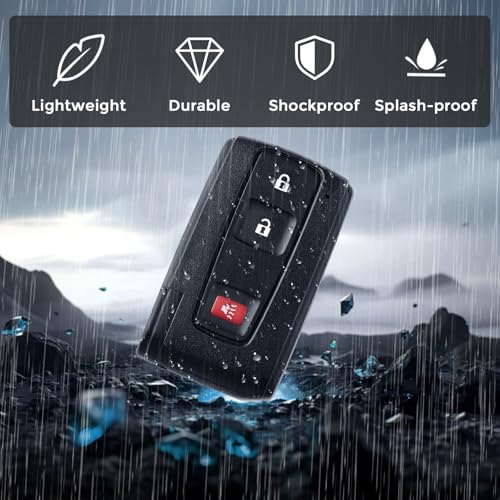 HelloAuto Key Fob for Toyota Prius 2004 2005 2006 2007 2008 2009 Replacement Keyless Entry Remote Smart Key Fob for Silver Logo, P/N: 2584A-B31EG, 89994-47061 (FCC ID: MOZB31EG) - Image 5