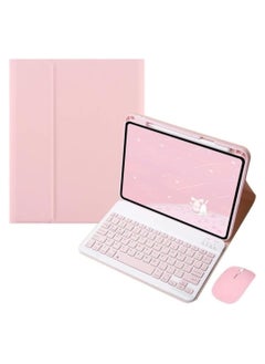 General Arabic and English Tablet Keyboard Case for Xiaomi Redmi Pad Pro 12.1 Inch (2024), Detachable Wireless Keyboard Pencil Holder Slim Leather Smart Cover with Mouse  - Image 1