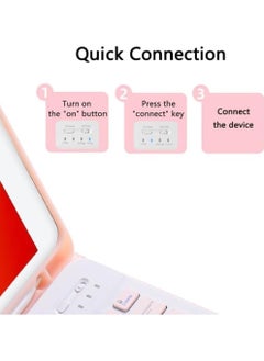 General Arabic and English Tablet Keyboard Case for Xiaomi Redmi Pad Pro 12.1 Inch (2024), Detachable Wireless Keyboard Pencil Holder Slim Leather Smart Cover with Mouse  - Image 2