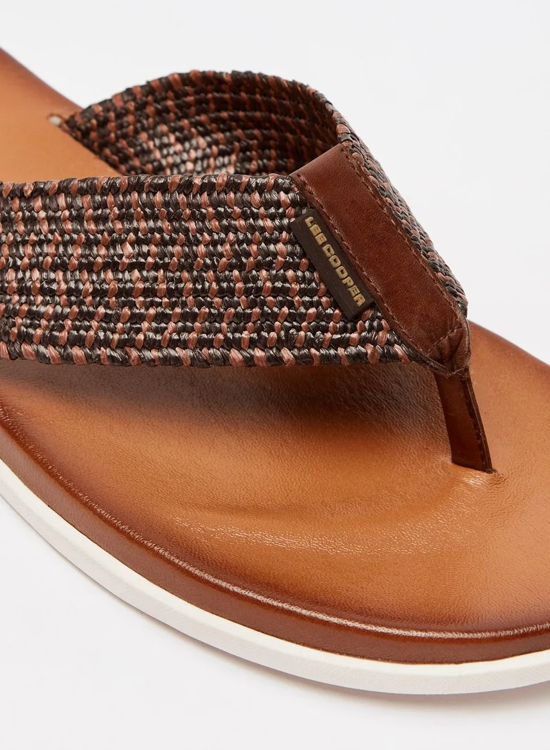Lee Cooper Lee Cooper Men's Textured Slip-On Thong Sandals