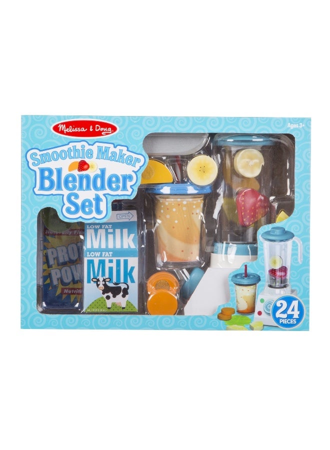 Melissa & Doug 24-Piece Smoothie Maker Blender Set - Image 1