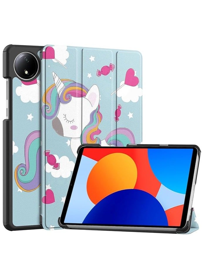 erorex Case for Xiaomi Redmi Pad SE 8.7 inch(2024), Tri fold Slim Lightweight Hard Shell Cover with Multi-Angle Stand For Redmi Pad SE 8.7 Inch (Unicorn, Redmi Pad SE 8.7-inch (2024)) - Image 1