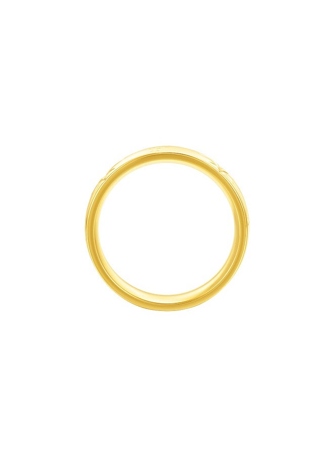 POLICE - Galaxy Gold Plated Ladies Finger Ring With Crystals 52PEJLF0003301 - Image 1
