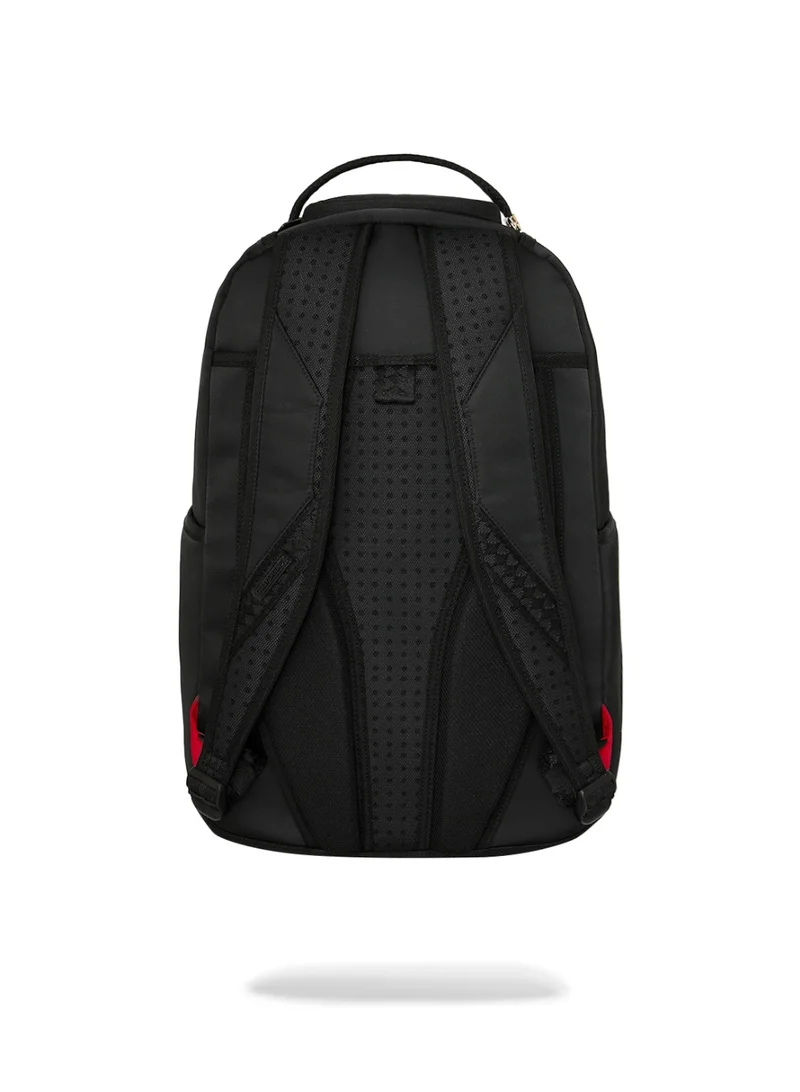 Sprayground  SHARK CENTRAL BLACK NYLON CAMO EMBOSSED SHARK DLXSR BACKPACK  | Best Price UAE