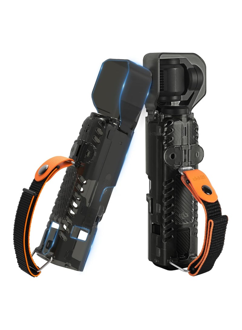 عام حقيبة متوافقة مع DJI Osmo Pocket 3، حقيبة مقاومة لجميع الظروف الجوية مع وصول سهل لعنصر التحكم، تنظيم حالة صلبة محمولة مع حزام أمان للإصبع لـ OSMO Pocket 3 - Image 1