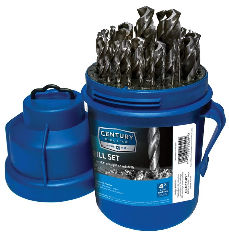 Century Drill Tool 22529 Brite HSS Drill Bit Set 29 Piece