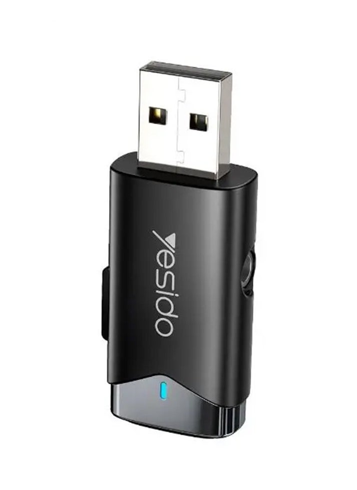 Yesido USB Transmitter Wireless Aux Adapter Audio Receiver  - Image 1
