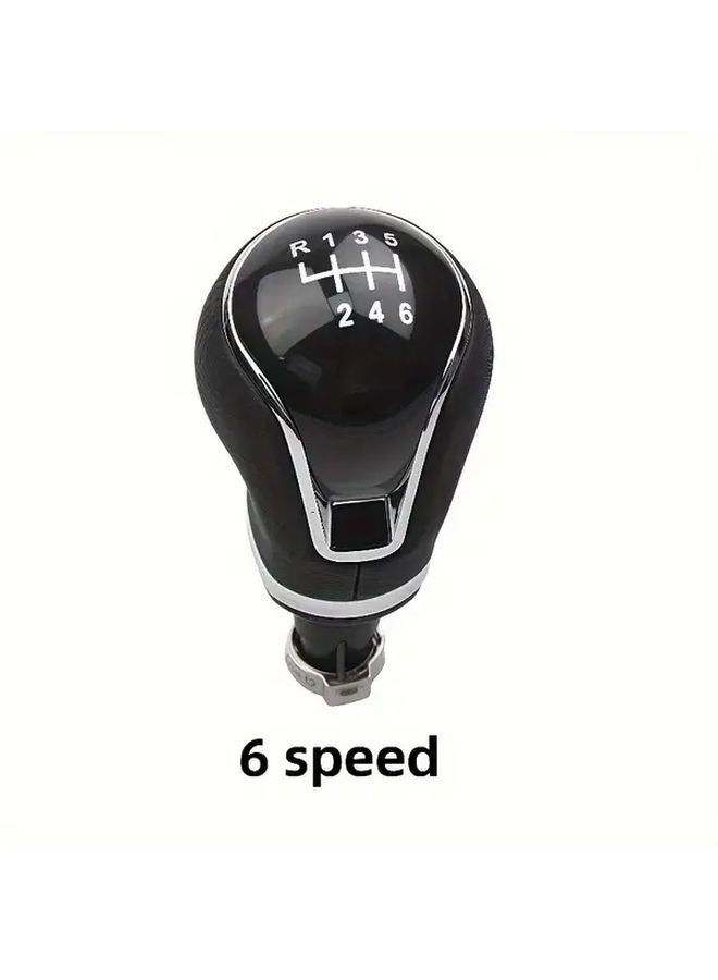 5 Gears Manual Shifter Boot And Knob Head Lever For SEAT IBIZA IV 6J 2009 2017 - Image 4