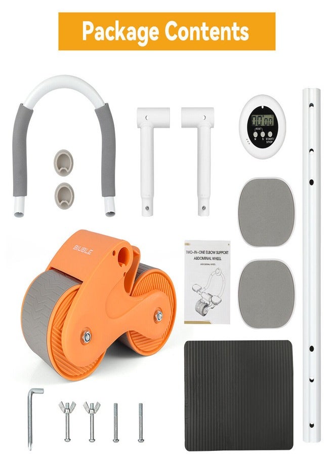 Exercise Machine Roller For Fat Burning with Elbow Support Mat Phone Holder And Timer