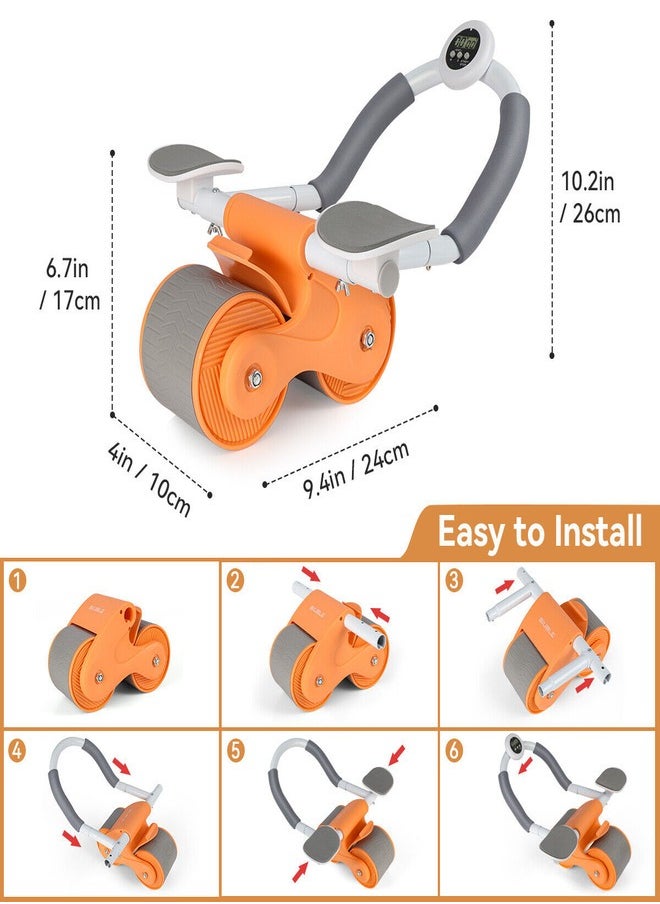 Exercise Machine Roller For Fat Burning with Elbow Support Mat Phone Holder And Timer