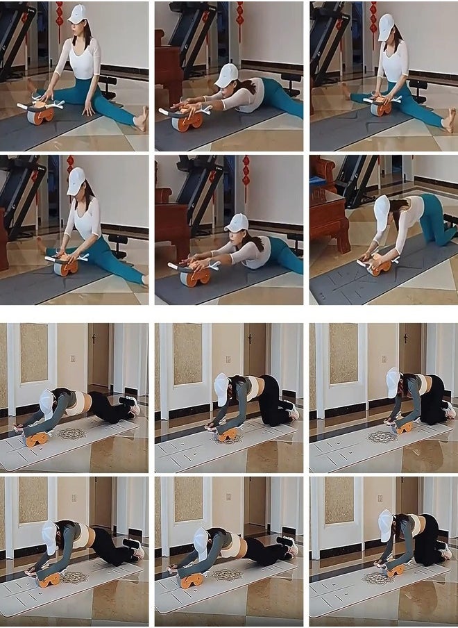 Exercise Machine Roller For Fat Burning with Elbow Support Mat Phone Holder And Timer