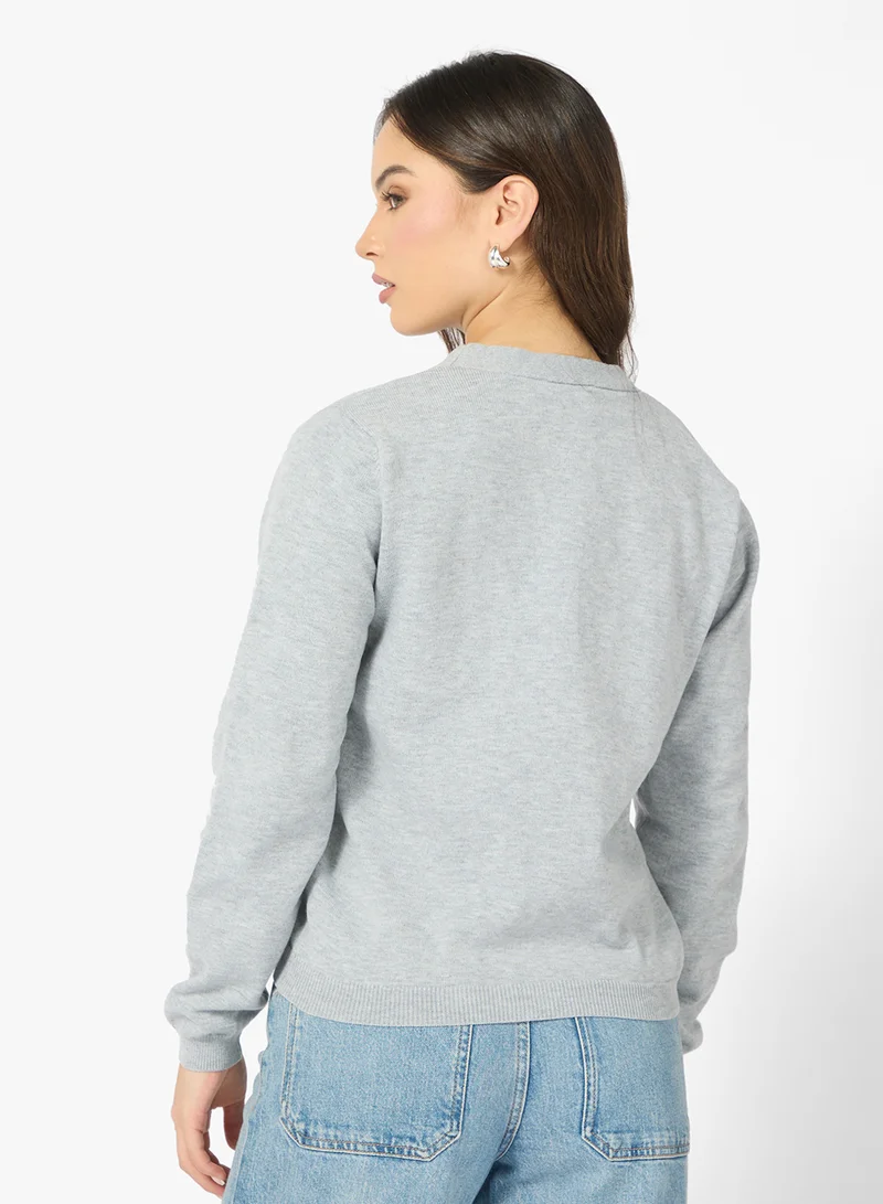 Ginger Knitted Embellished Cardigan