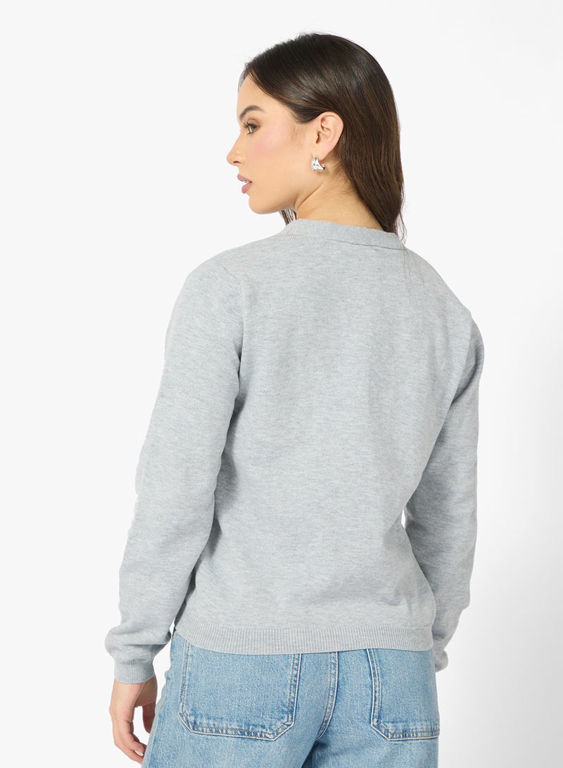 جينجر كارديجان مزخرف محبوك - Image 2